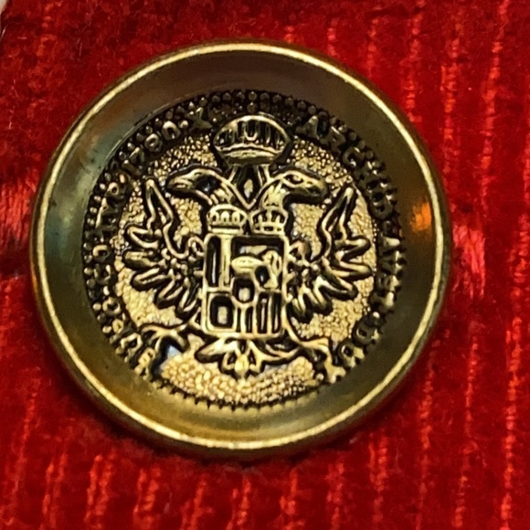 Vintage Buttons & Red corduroy Unisex Childs Vest - Picture 3 of 13